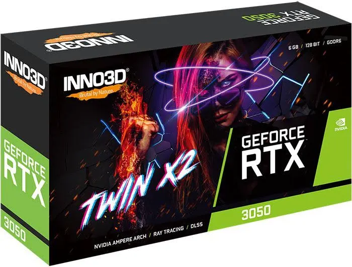 INNO3D RTX 3050 Twin X2 6 Go GDDR6 double ventilateur PCIe 4.0 image 3