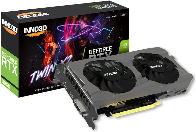 INNO3D RTX 3050 Twin X2 6 Go GDDR6 double ventilateur PCIe 4.0