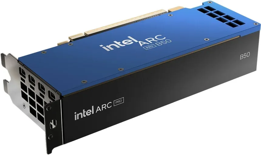 Intel Intel Arc Pro B50 16GB GDDR6 petite taille Ray Tracing IA image 2