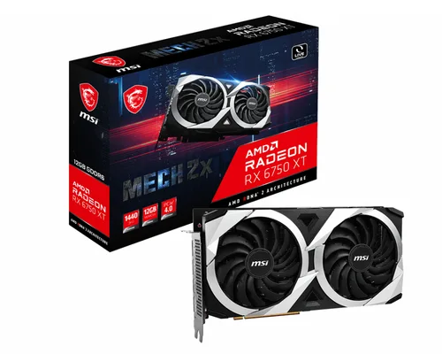 msi AMD Radeon RX 6750 XT MECH 2X 12 Go GDDR6 V1