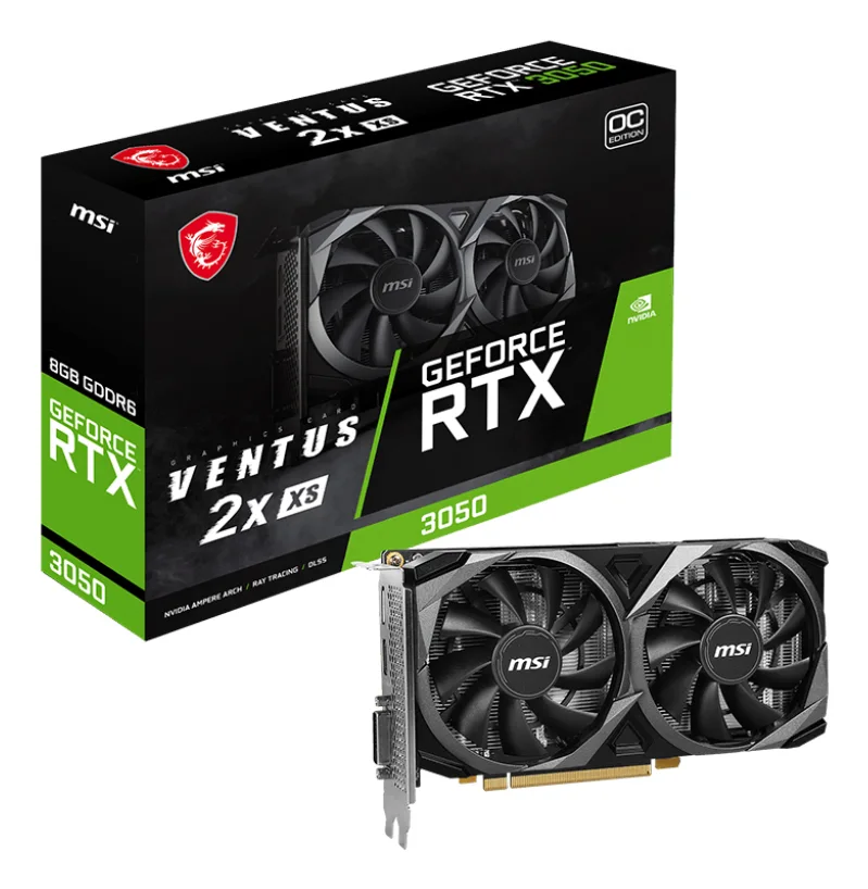 msi GeForce RTX 3050 VENTUS 2X XS OC 8 Go GDDR6 image 4