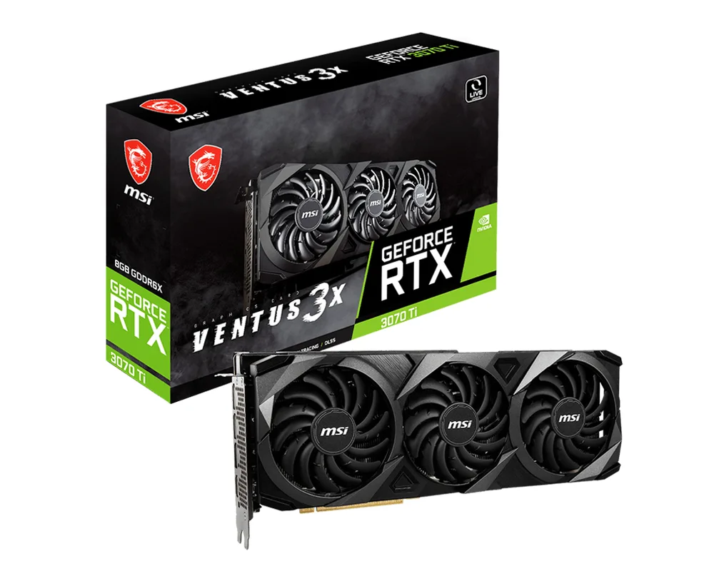 msi GeForce RTX 3070 Ti VENTUS 3X OC 8 Go GDDR6X image 1