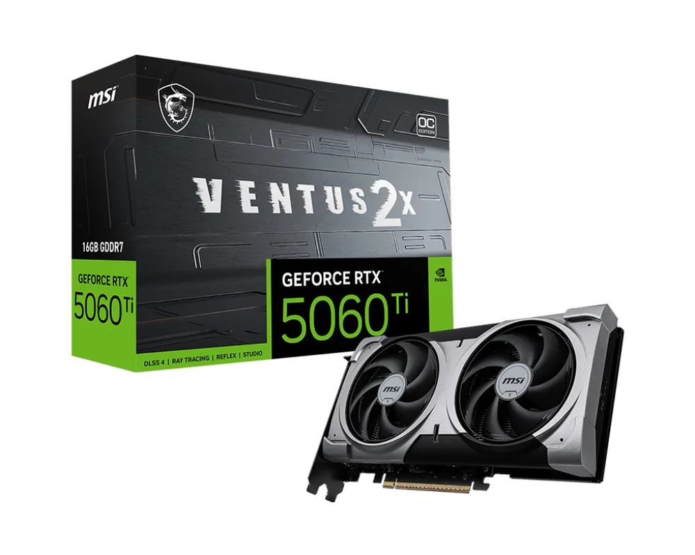 msi GeForce RTX 5060 Ti 16G VENTUS 2X OC PLUS image 1