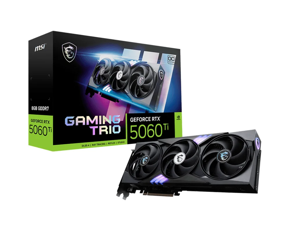 msi GeForce RTX 5060 Ti 8G GAMING TRIO OC image 1