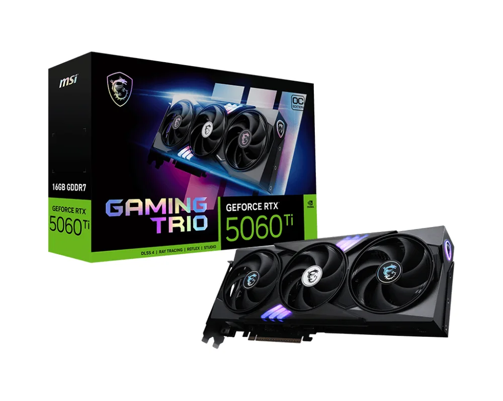 msi GeForce RTX 5060 Ti GAMING TRIO OC 16 Go GDDR7 Reflex 2 RTX image 1