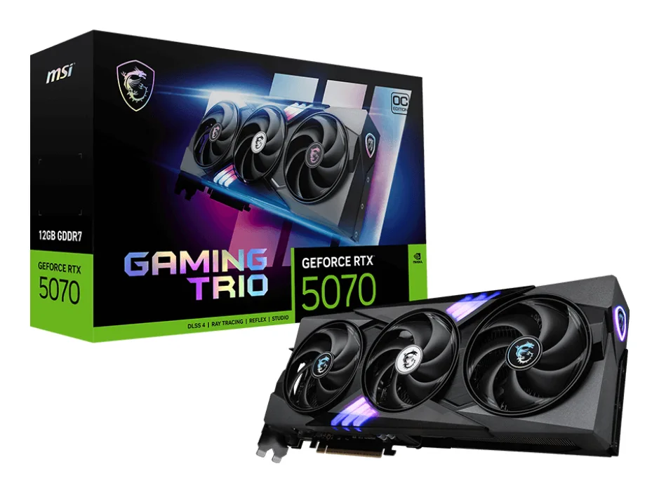 msi GeForce RTX 5070 12G GAMING TRIO OC image 1