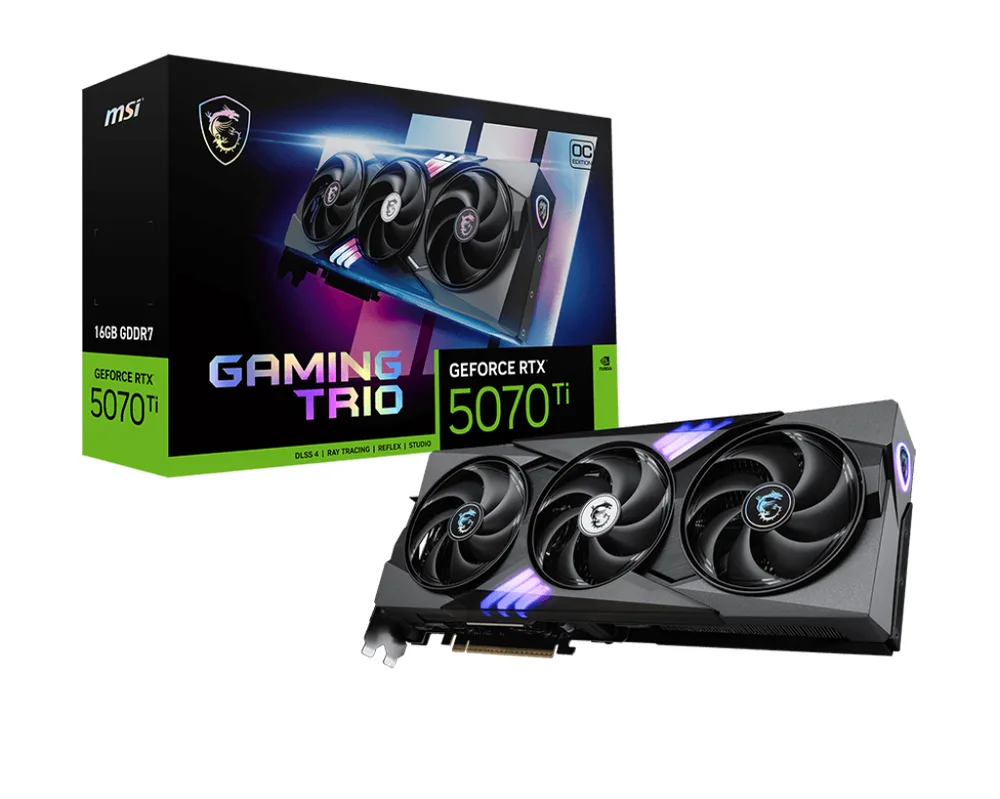 msi GeForce RTX 5070 Ti 16G GAMING TRIO OC image 1