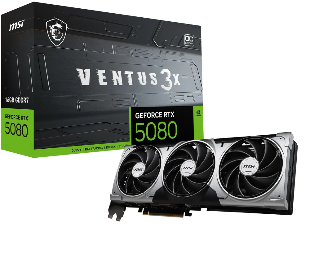 msi GeForce RTX 5080 16G VENTUS 3X OC image 1