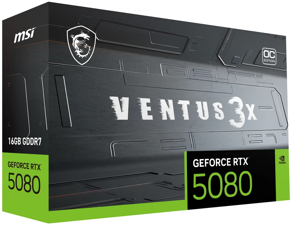 msi GeForce RTX 5080 16G VENTUS 3X OC image 2