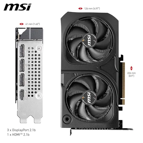MSI NVIDIA GeForce RTX 5060 Ti 16G Shadow 2X OC Plus image 5