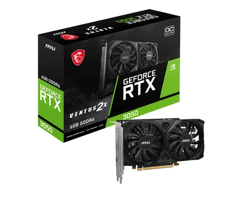 msi VENTUS GeForce RTX 3050 2X E 6G OC NVIDIA 6 Go GDDR6