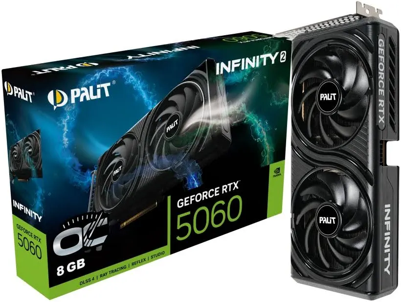 Palit GeForce RTX 5060 Infinity 2 OC 8GB GDDR7 Reflex 2 RTX image 1