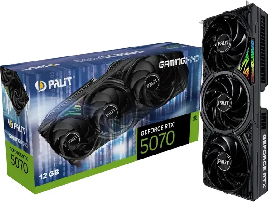 Palit GeForce RTX 5070 GamingPro 12 Go GDDR7 Reflex 2 RTX image 1