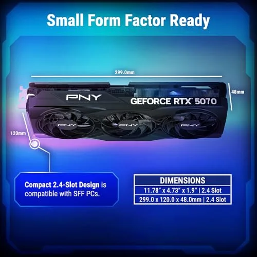 PNY - Carte graphique - GEFORCE RTX™ 5070 12GB OC - vue 3