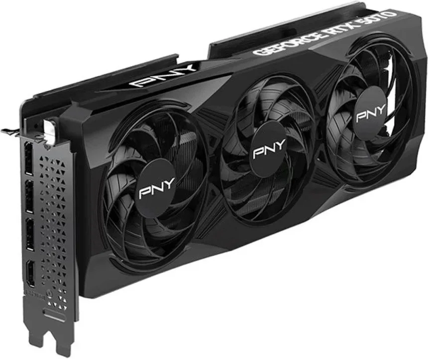 PNY GeForce RTX 5070 Overclockée Triple Ventilateur 12 Go GDDR7 Reflex 2 RTX image 3