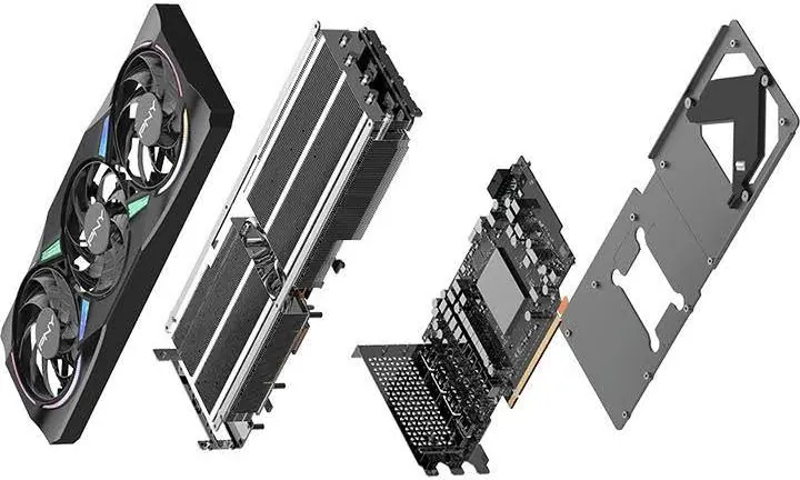 PNY GeForce RTX 5070 Ti ARGB Overclockée Triple Ventilateur 16 Go GDDR7 Reflex 2 RTX image 3