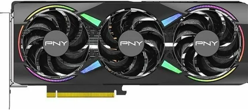 PNY RTX 5070Ti 16GB ARGB Overclocked Triple Fan image 3