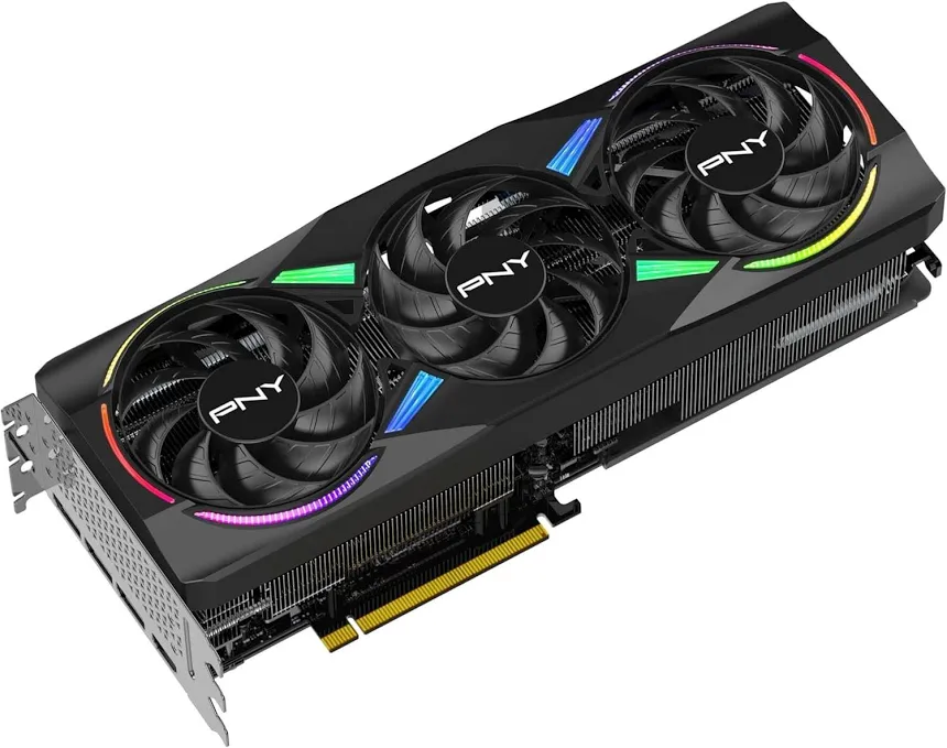 PNY RTX 5070Ti 16GB ARGB Overclocked Triple Fan image 4