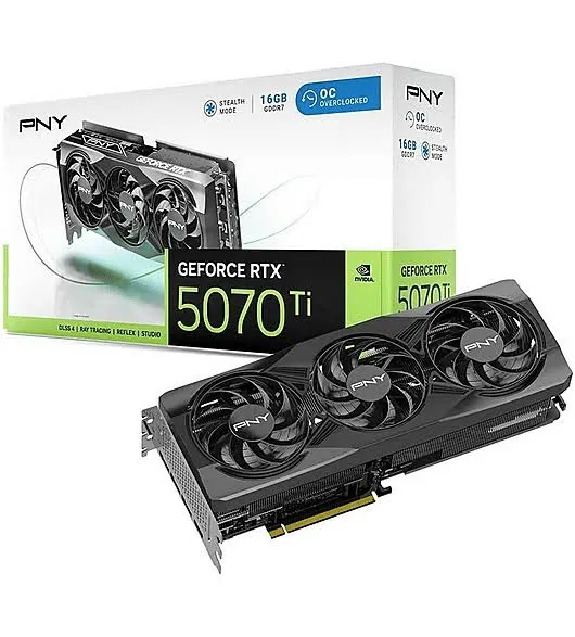 PNY RTX 5070Ti 16GB Overclocked Triple Fan V1