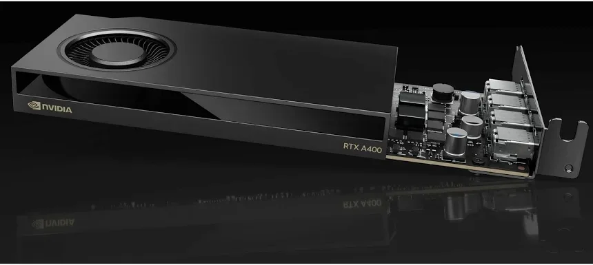 PNY RTX A400 4GB GDDR6 Low Profile PCIe x8 pour gaming et multimédia image 4