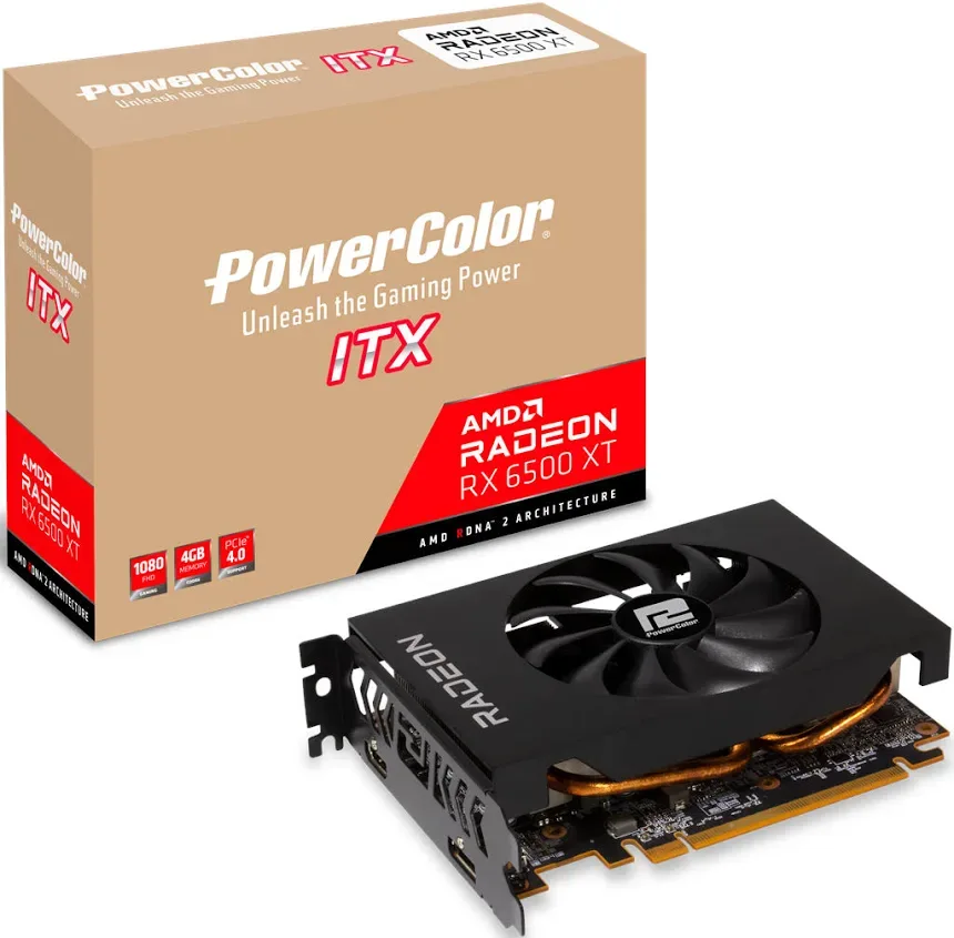 Powercolor ITX AMD Radeon RX 6500 XT 4 Go GDDR6 image 4