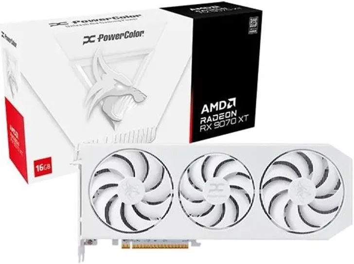 Powercolor Radeon RX 9070 XT Spectral White OC image 1