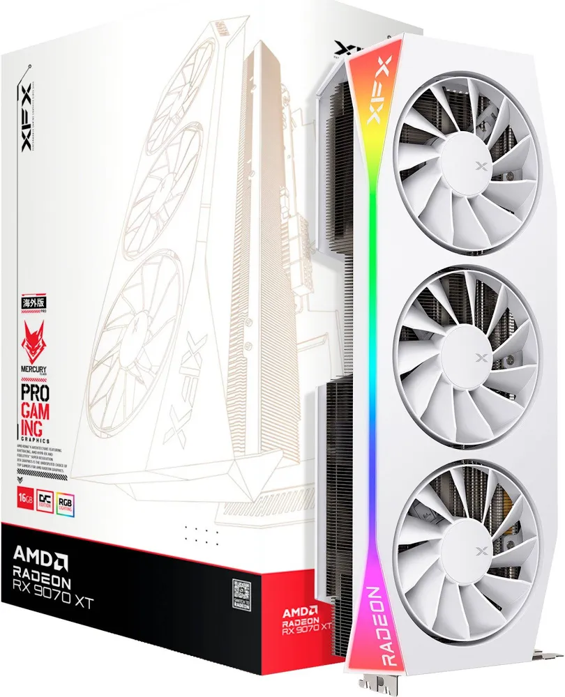 XFX Radeon RX 9070 XT OC Mercury RGB image 3