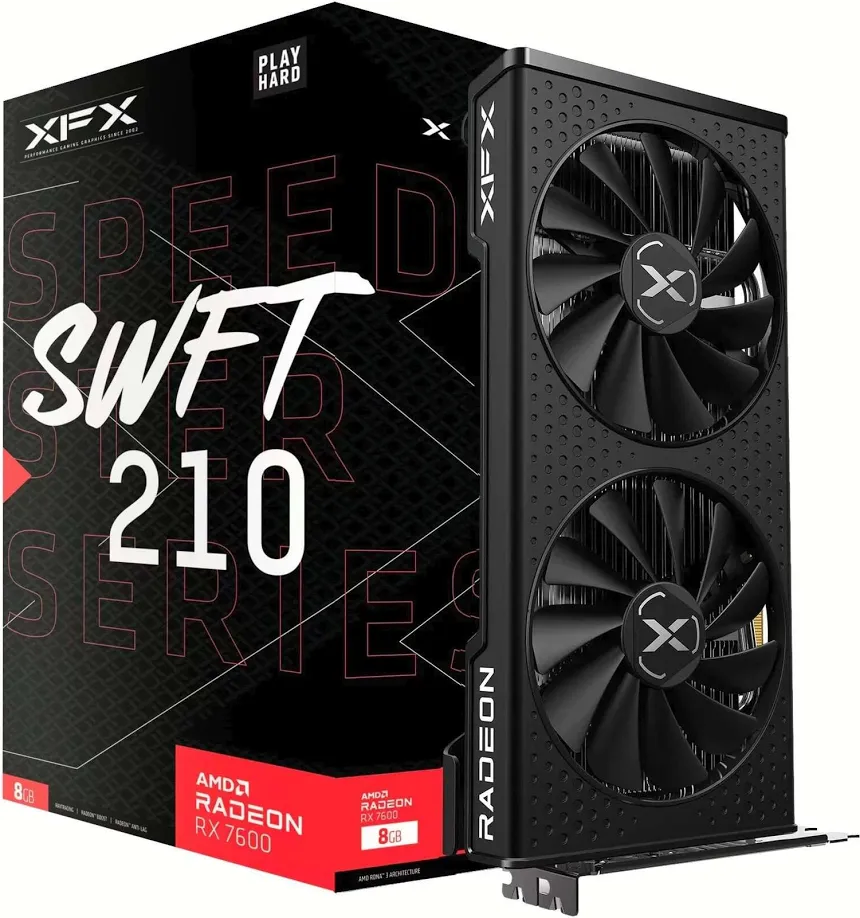 XFX SPEEDSTER SWFT210 AMD Radeon RX 7600 Core Gaming 8 Go GDDR6 image 1
