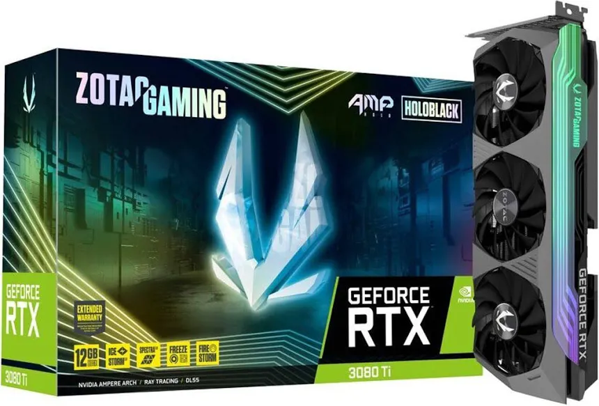 Zotac Gaming GeForce RTX 3080 Ti AMP Holo LHR 12 Go GDDR6X
