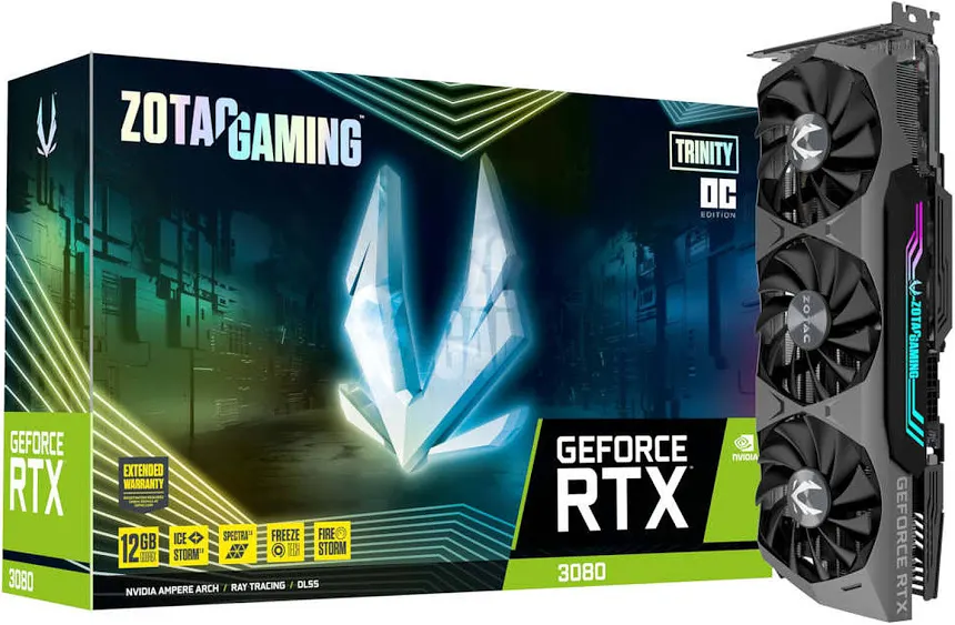 Zotac Gaming Geforce RTX 3080 TRINITY OC LHR 12 Go GDDR6X
