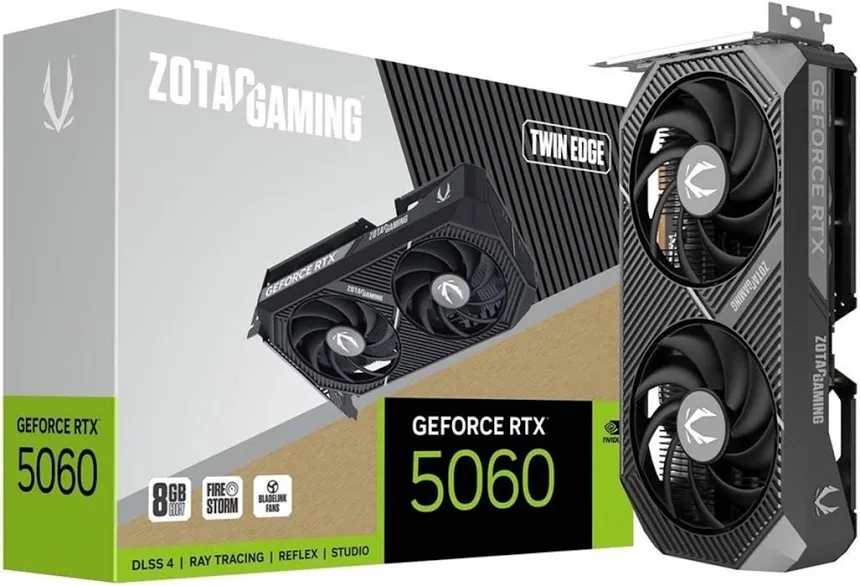 Zotac GAMING GeForce RTX 5060 Twin Edge 8 Go GDDR7 Reflex 2 RTX image 1