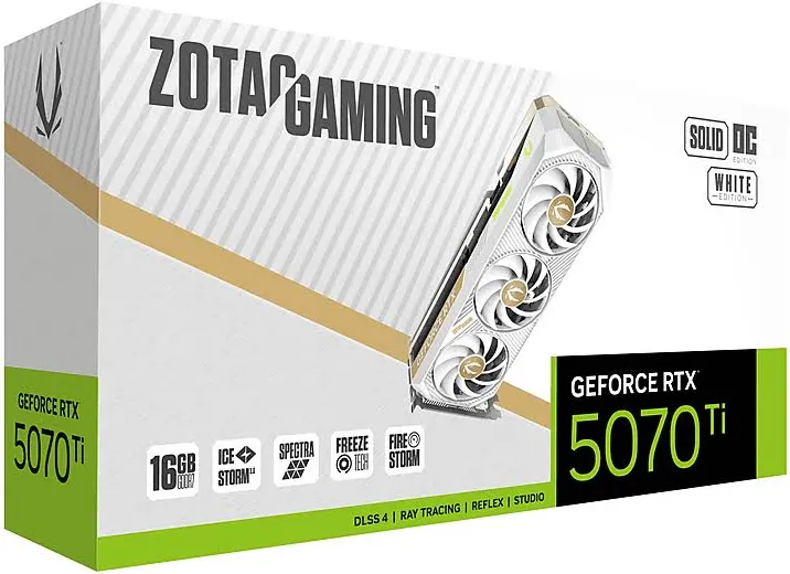 Zotac GAMING GeForce RTX 5070 Ti 16 Go GDDR7 SOLID CORE OC Triple Fan