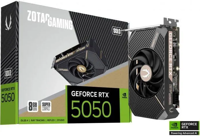 Zotac Gaming RTX 5050 SOLO 8 Go GDDR6 Reflex 2 RTX 