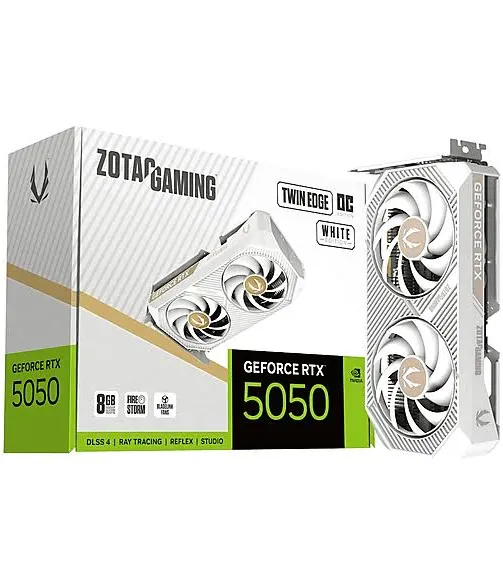 Zotac GeForce RTX 5050 Twin Edge OC White 8GB GDDR6 Reflex 2 RTX