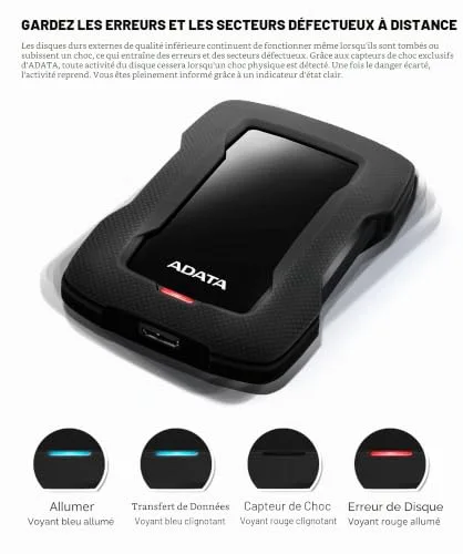 ADATA HD330 1 To Externe USB 3.1 - vue 7