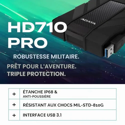 ADATA HD710 Pro 1 To - vue 2