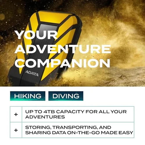 ADATA HD710P 1 To Jaune - vue 6