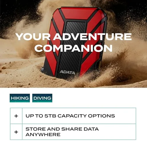 ADATA HD710P 1 To Rouge - vue 6