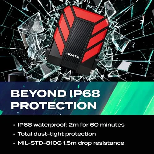 ADATA HD710P 1 To Rouge - vue 7