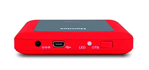 BOX PER HDD 2.5IN - HAMLET - HXD25U3MRD - USB 3.0 - SATA - 2 To - Rouge - vue 3