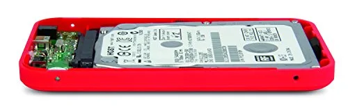 BOX PER HDD 2.5IN - HAMLET - HXD25U3MRD - USB 3.0 - SATA - 2 To - Rouge - vue 4