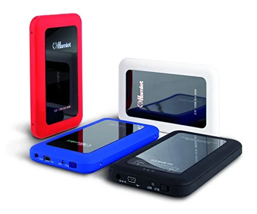 BOX PER HDD 2.5IN - HAMLET - HXD25U3MRD - USB 3.0 - SATA - 2 To - Rouge - vue 6