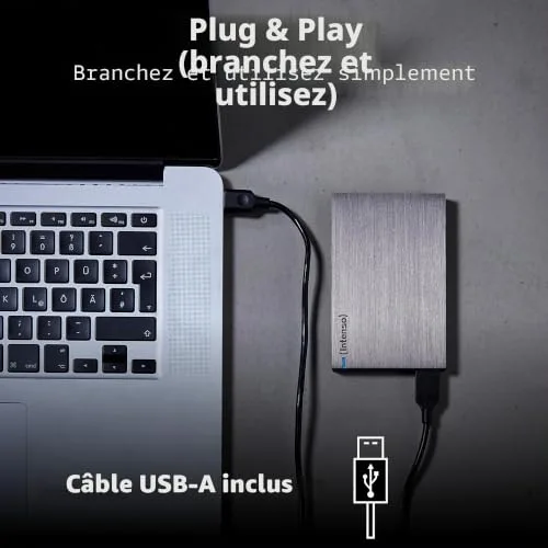 Carte Mémoire Intenso 2 To USB 3.0 Anthracite - vue 3