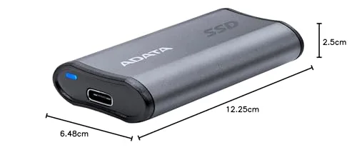 Disque dur externe - ADATA - SE880 - 4 To - Ultra-rapide - USB 3.2 Gen2x2 Type-C - vue 6