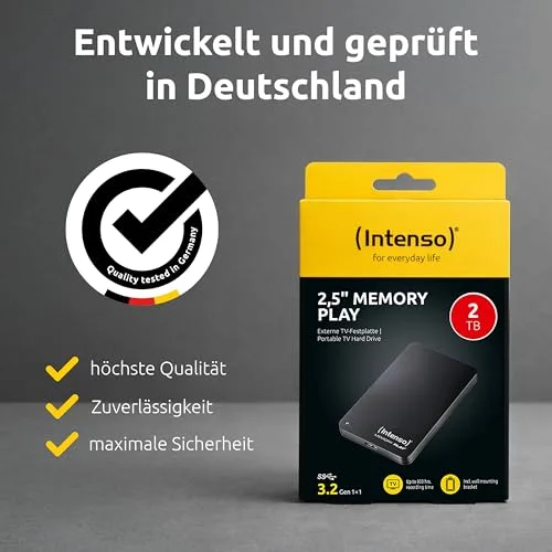 Disque dur externe Intenso Memory Play 1 TB - vue 7