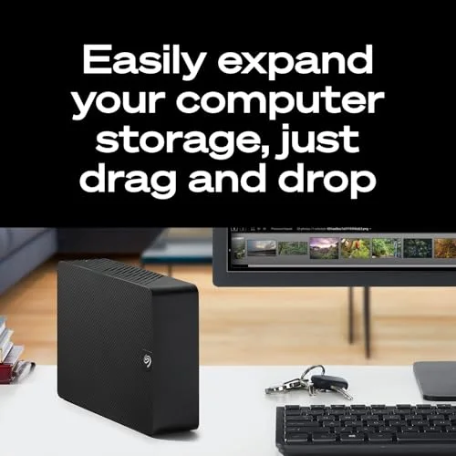 Disque Dur Externe - SEAGATE - Expansion Desktop - 8To - USB 3.0 - 3.5 pouces - vue 3