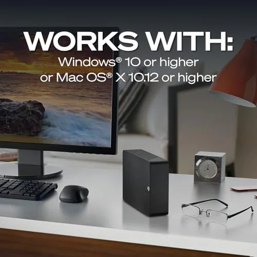 Disque Dur Externe - SEAGATE - Expansion Desktop - 8To - USB 3.0 - 3.5 pouces - vue 8