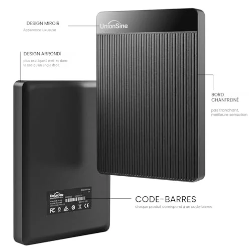 Disque Dur Externe UnionSine 500 Go USB 3.0 - vue 2