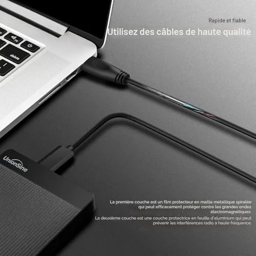 Disque Dur Externe UnionSine 500 Go USB 3.0 - vue 6