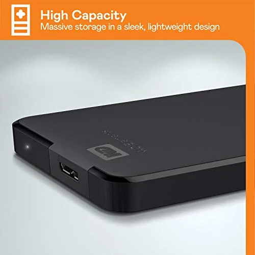 Disque dur externe WD Elements 1 To Noir - vue 4